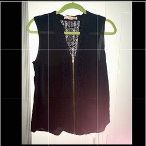 Black sheer Forever21 tank top blouse